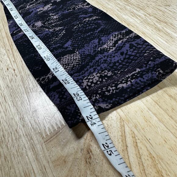 Lululemon Align Pant 24" Length Women's Size 4 Rip Wave Purple Thunder Black GUC - Picture 8 of 8